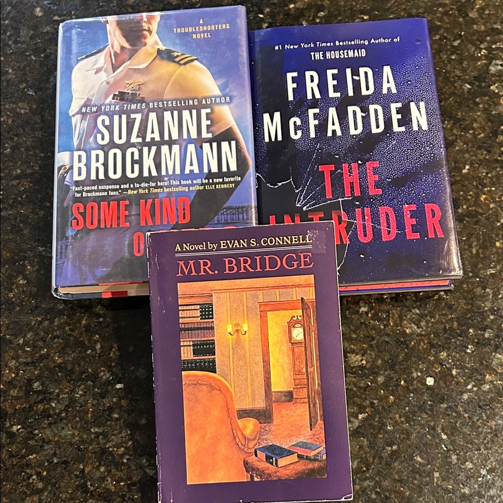 Lot of 3 adult novels, Brockman, McFadden, Connell